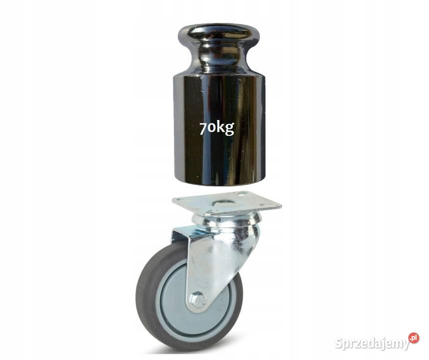 Koło skrętne 75mm 70 guma termoplastyczna Meble Kozienice