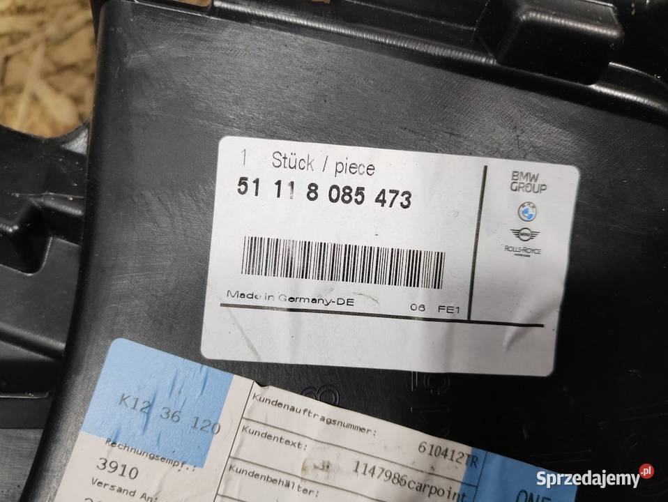 Nowy Oryginalny Ślizg Mocowanie Zderzaka Lewy Pleszew sprzedam