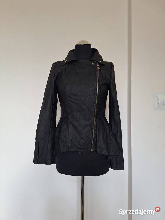 NOWA skórzana kurtka ramoneska damska elegancka Kurtki i płaszcze Kraków sprzedam