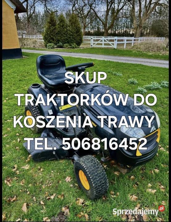 SKUP TRAKTORKÓW DO KOSZENIA TRAWY śląskie Mysłowice