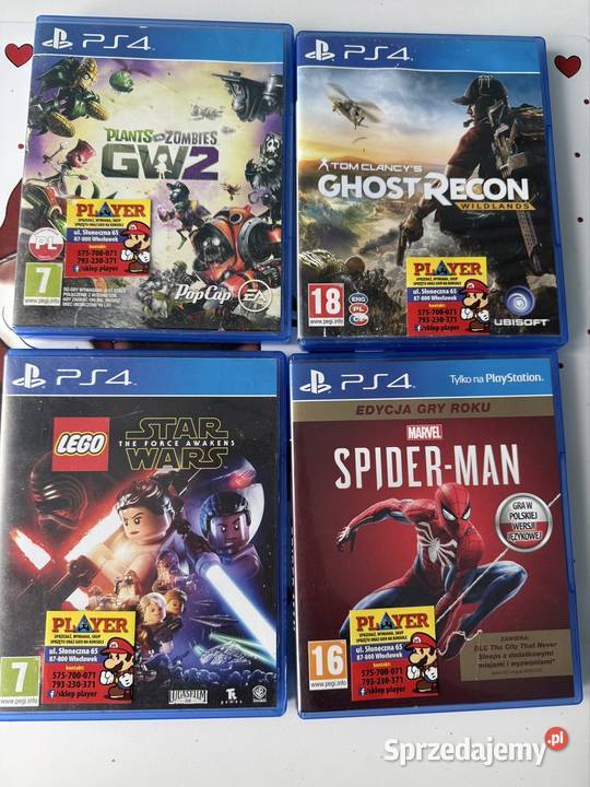 Gry na 4 Włocławek sprzedam