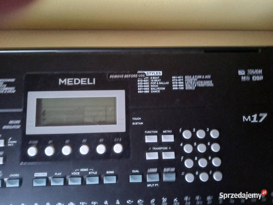 orhany keyobrt Medeli M17 Siedliska sprzedam