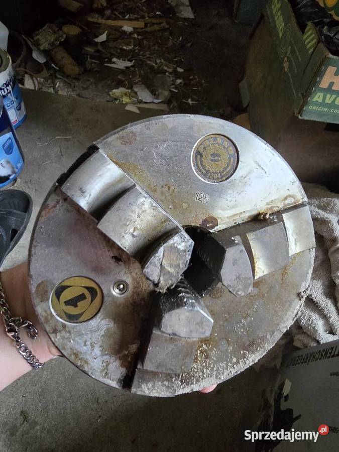 Uchwyt Tokarski BISON 125 mm 3szczękowy NOWY PRL Uchwyty Dom i Ogród Łazy