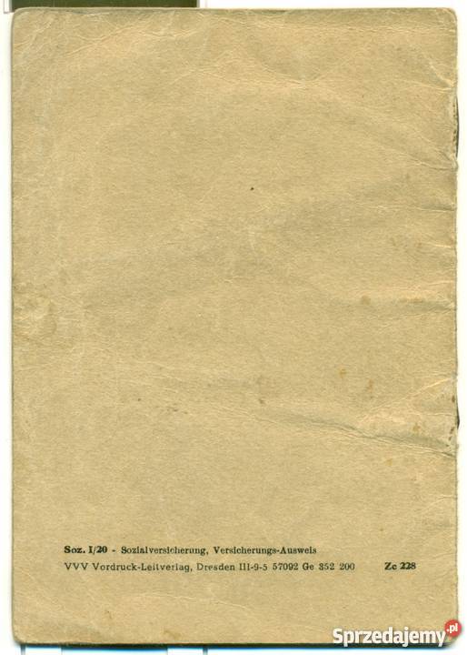 Sozialversicherung Versidherungs Ausweis