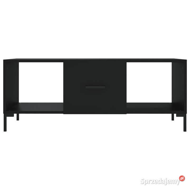 Stolik kawowy czarny 102x50x40 materiał Warszawa