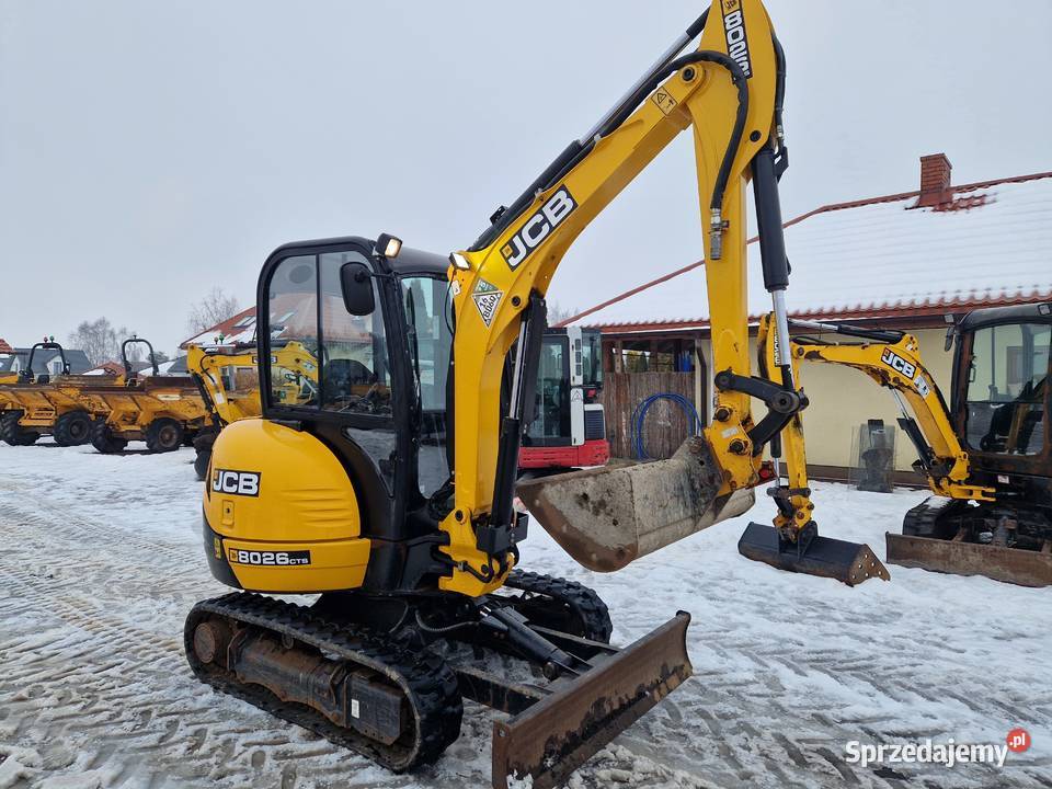 Minikoparkan JCB 8026 CTS 2021r przebieg 570mtg Rok produkcji 2021 Ryżki