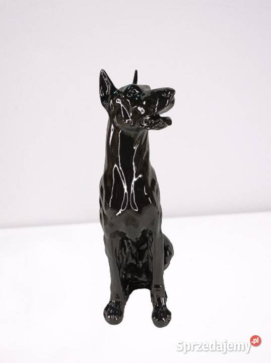 Dekoracja Figura Doberman wysoki połysk Warszawa sprzedam