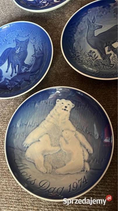 Talerz ze zwierzętami ptakami Dzień Matki Royal Porcelana i szkło Gdańsk