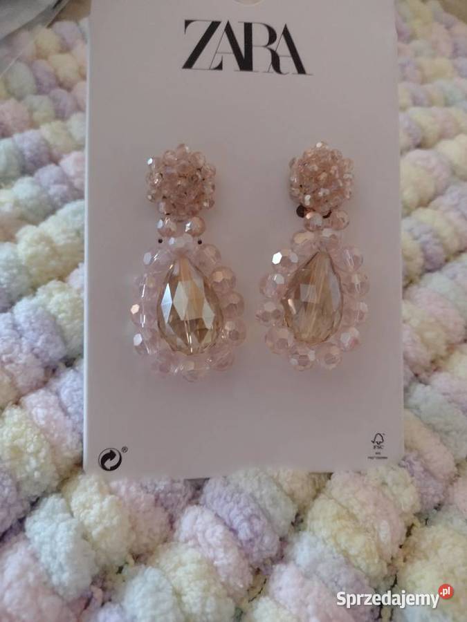 ZARA Wytworne kolczyki wieczorowe z MadrytuNOWE Kraków