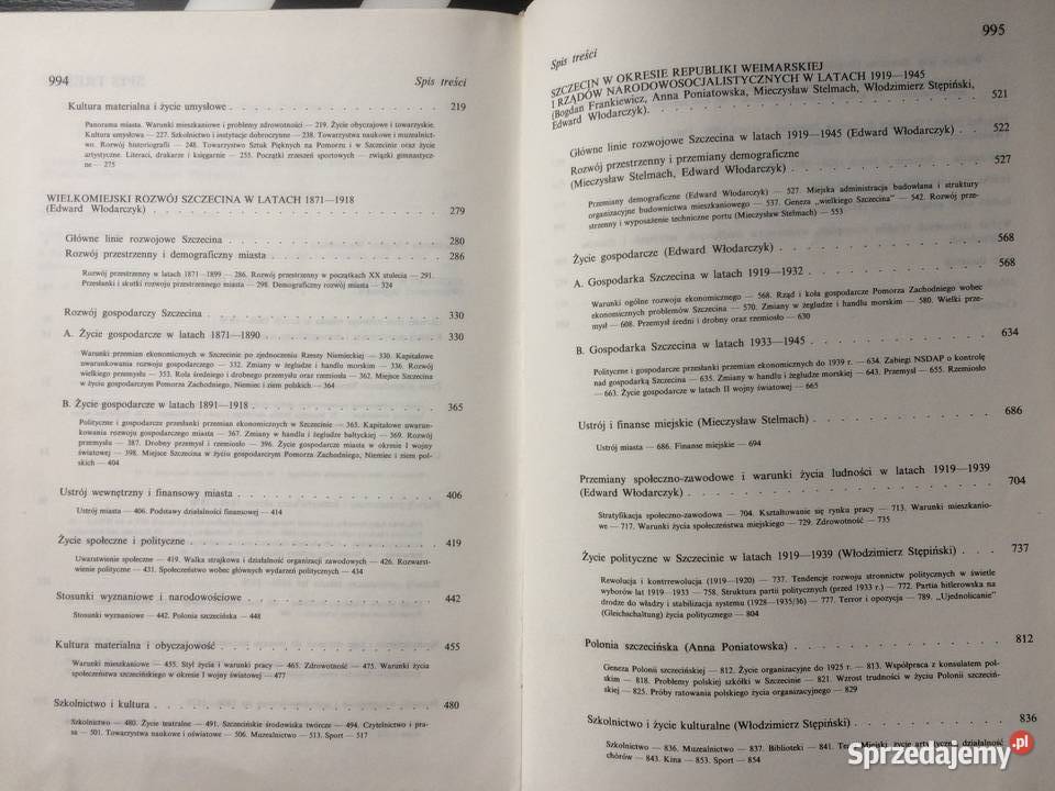 3577 Dzieje Szczecina Szczecin sprzedam