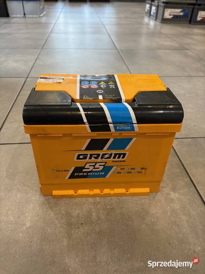 Akumulator Grom Racing 55Ah 510A Prawy Plus Augustów