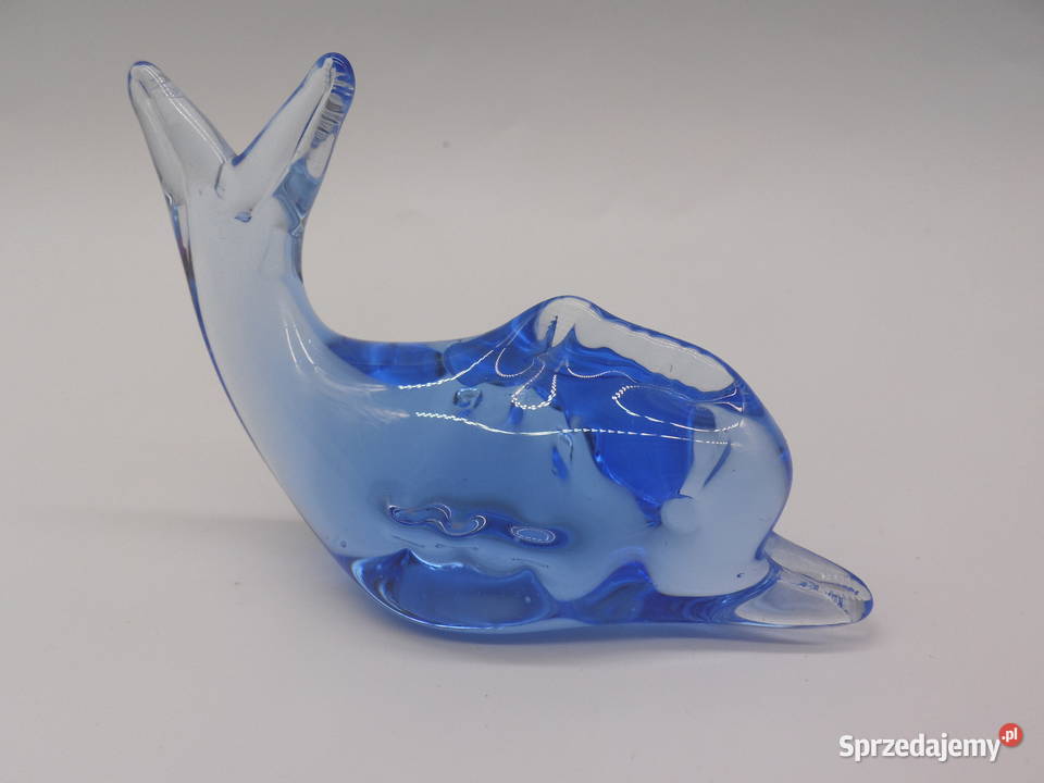 Szklana Figurka Delfin Wieloryb Szkło sprzedam