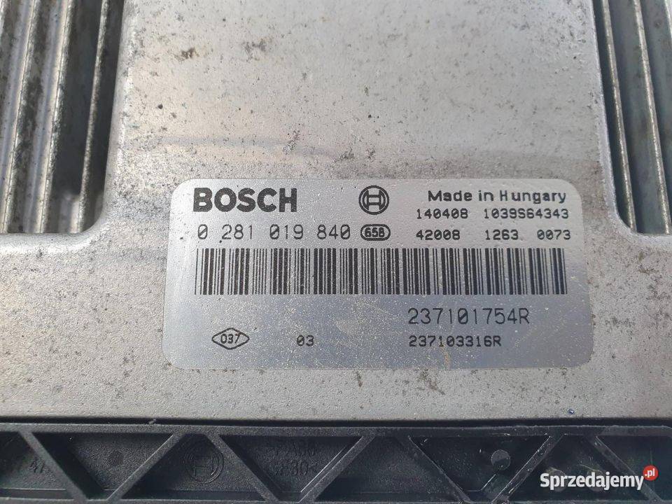 KOMPUTER SILNIKA ECU OPEL VIVARO II 237101754R Pozostałe kujawsko-pomorskie Lipno