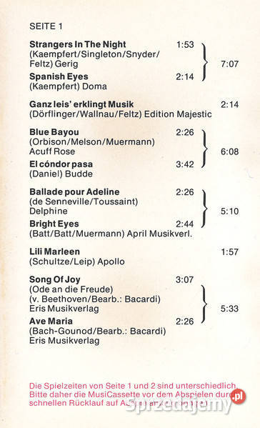 Najpiękniejsze melodie świata Orchester Anthony pop Gliwice