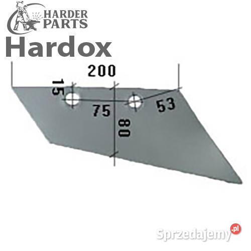 Lemiesz przedpłużka HARDOX 3327196P części do podlaskie Suwałki sprzedam