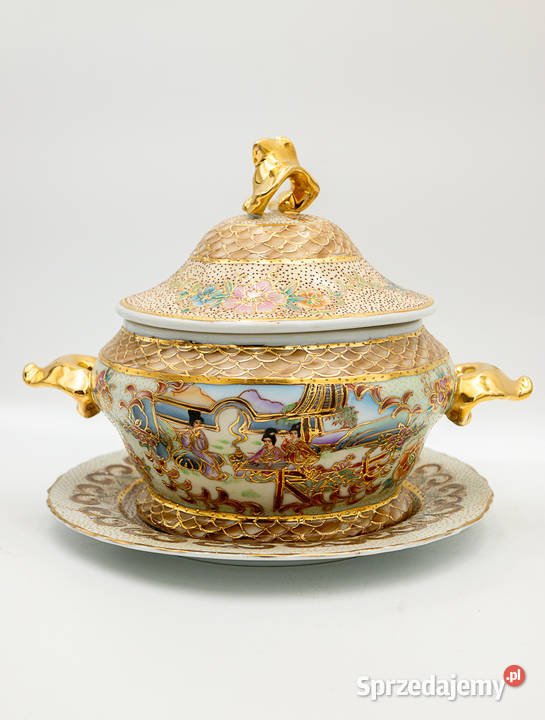 Piękna orientalna porcelanowa bomboniera Poznań