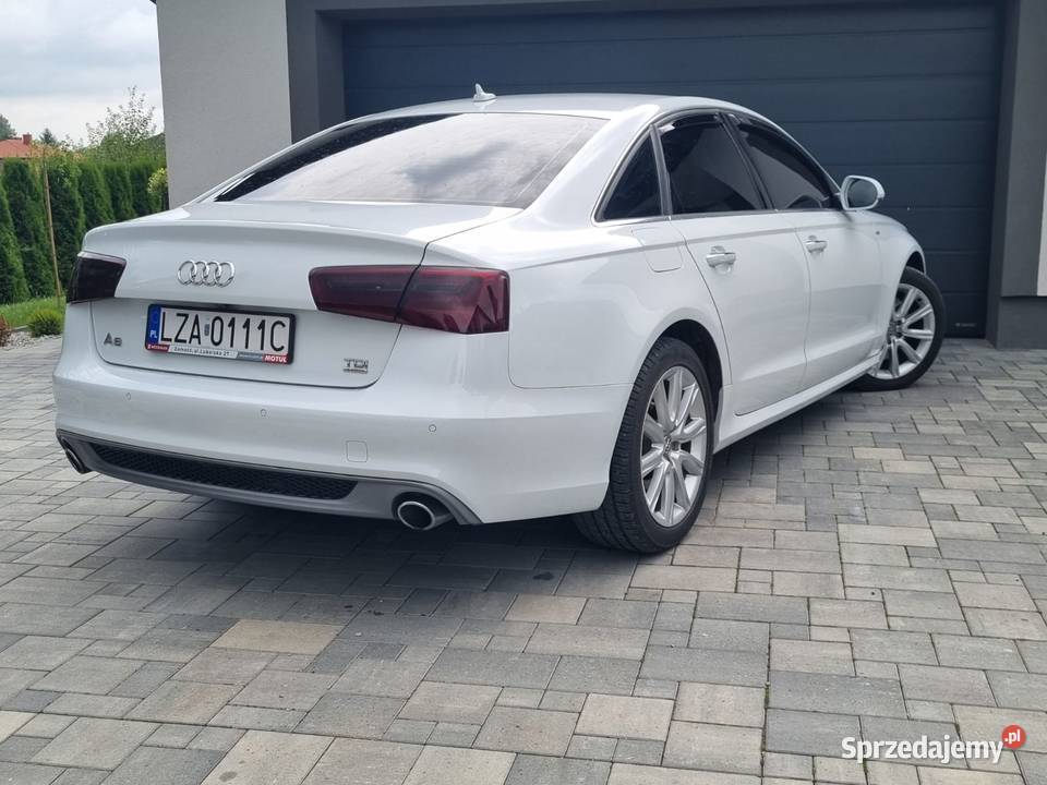 AUDI A6 C7 30 Tdi V6 QUATTRO STRONIC SLINE Biała nieuszkodzony Zamość sprzedam