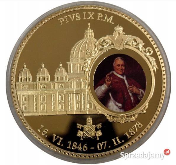 Olbrzym Gigant 70 mm MEDAL MONETA Jan Paweł II Sosnowiec