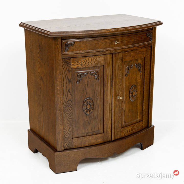 Stylowa Mała Komoda Antyk Stara Dania Dębowa Dąb
