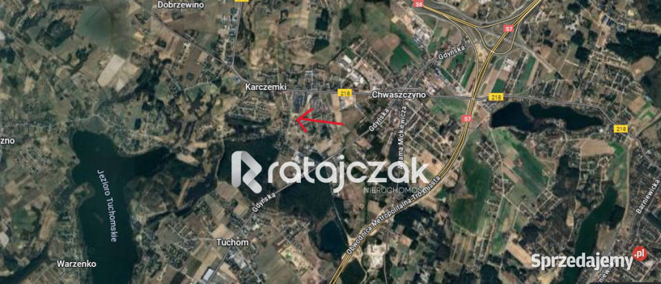 sprzedaży gruntu Chwaszczyno 2630m2 65m pomorskie