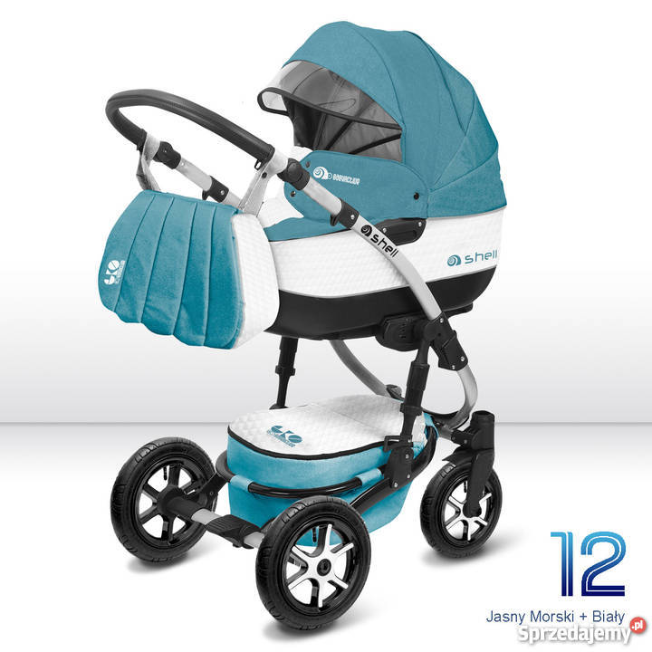 Wózek dziecięcy BABYACTIVE Eko Shell Adaptery do fotelika