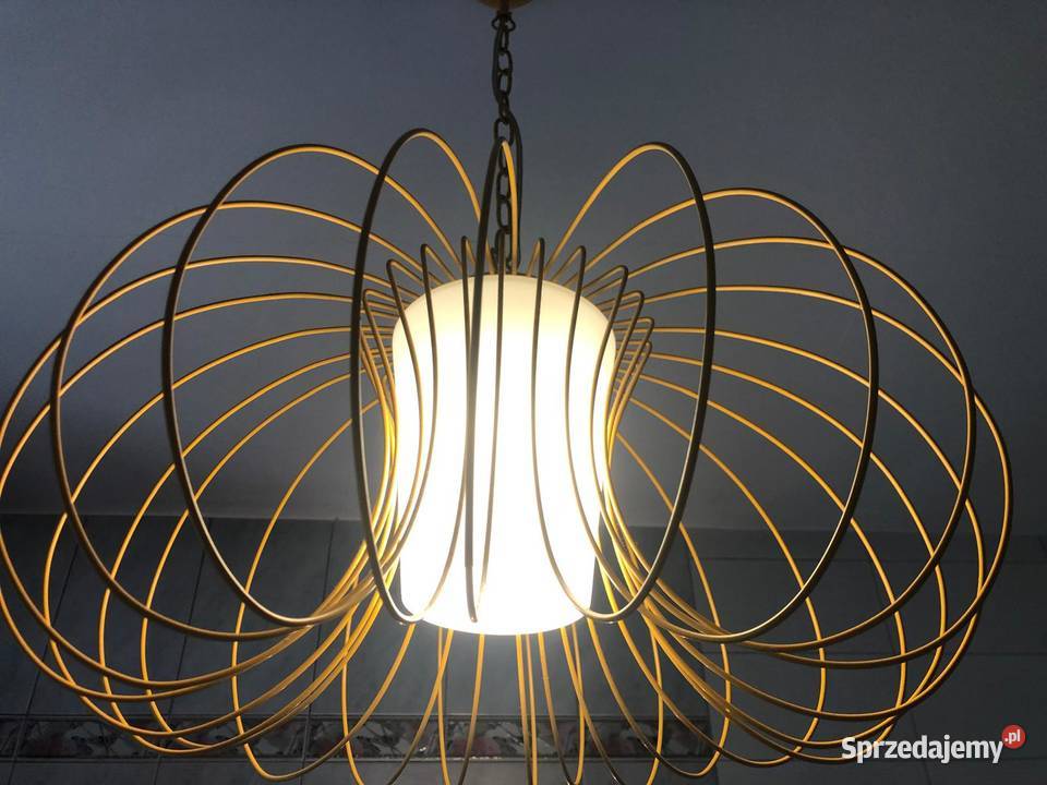 Lampa wisząca druciana z kloszem Mosina