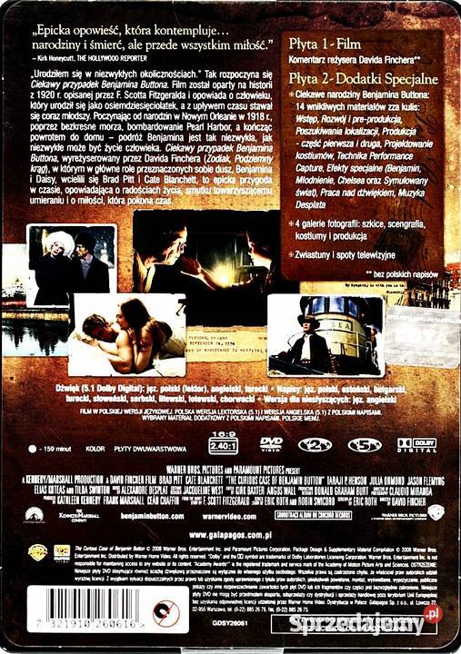 CIEKAWY PRZYPADEK BENJAMINA BUTTONA STEELBOOK Kalisz