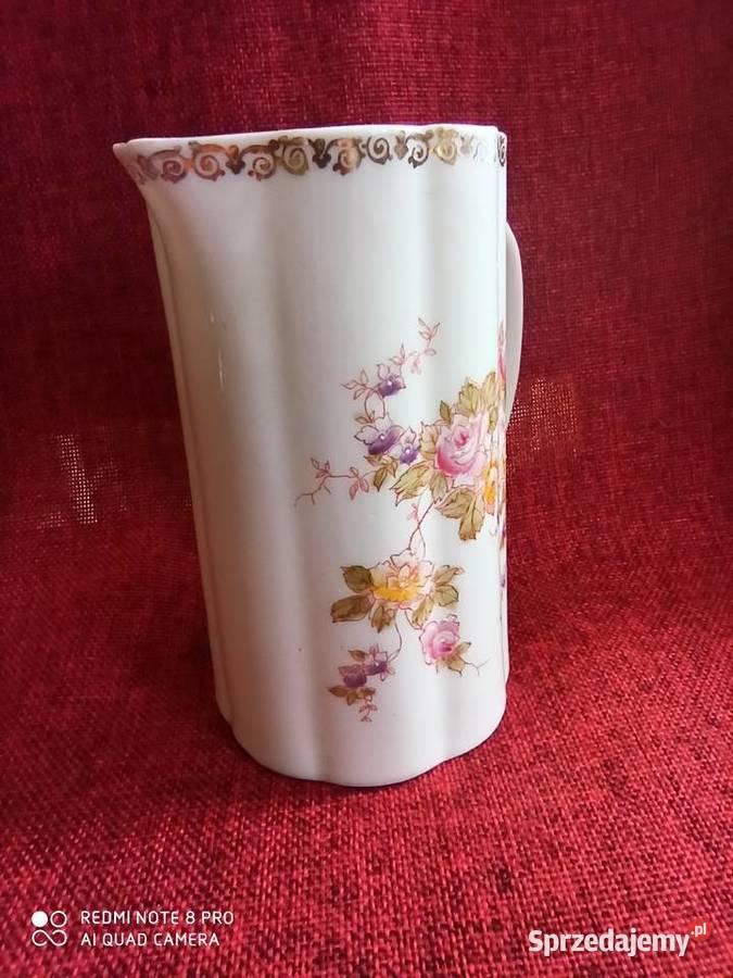 Mlecznik duży z pięknym kwiatowym dekorem z Gdańsk sprzedam