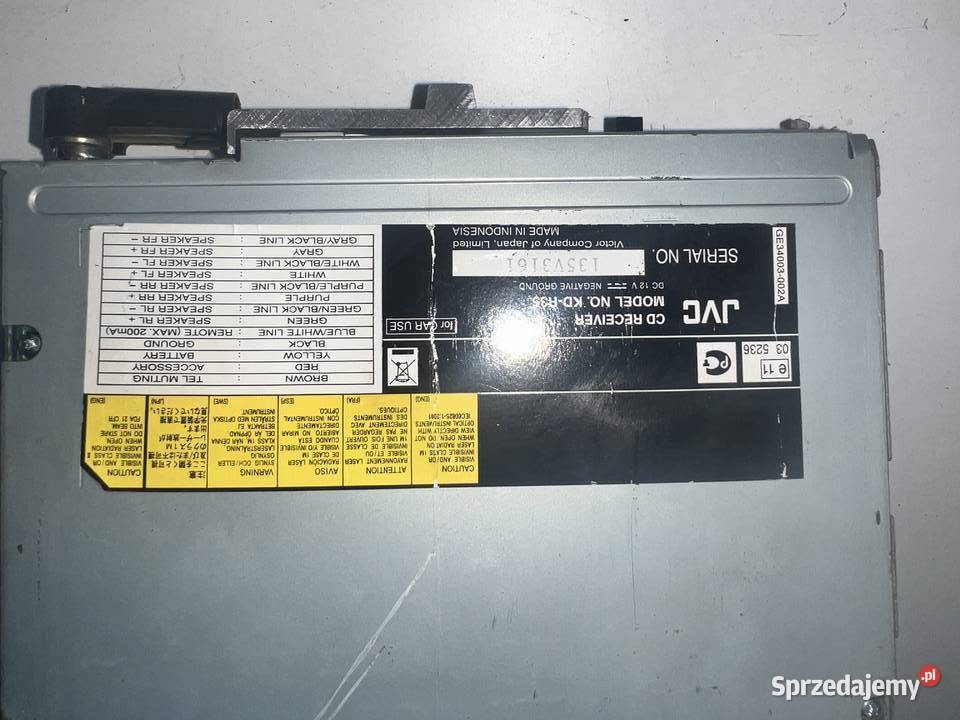 Radio CD USB JVC KDR35 osobowe Ostrzeszów sprzedam