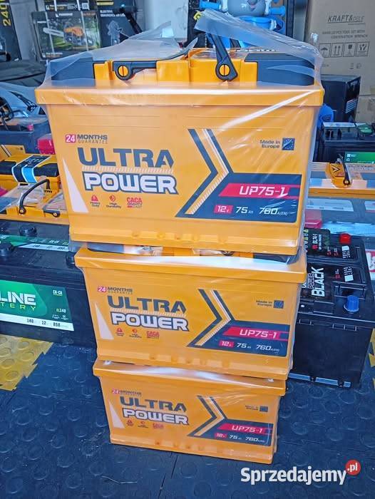 Akumulator ULTRA POWER 12V 75Ah 760A Sklep Marco Siedlce
