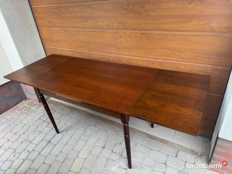 ROZKŁADANY Stół Lite Drewno Vintage PRL Design Olsztyn