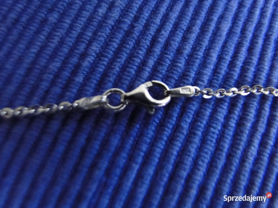 Ozdobny naszyjnik srebro oksydowane i cyrkonie Warszawa