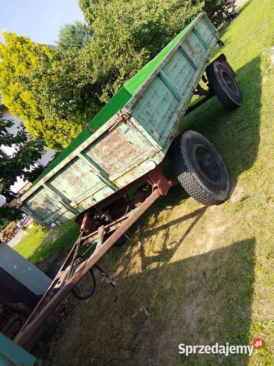 Przyczepy rolnicze D46 sztywne Nie wywrotki nieuszkodzony Brodnica