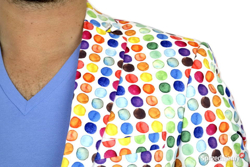 GIOVANNI PERA Marynarka męska D001 grochy różne Ostrów Wielkopolski