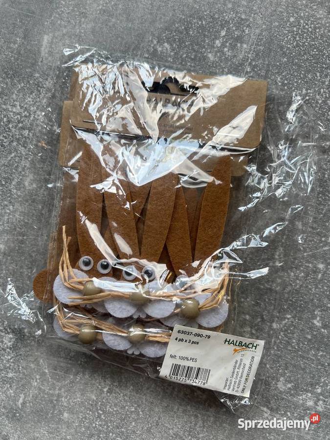 Zestaw 3x3 ozdobne króliki zające na taśmę Jasło