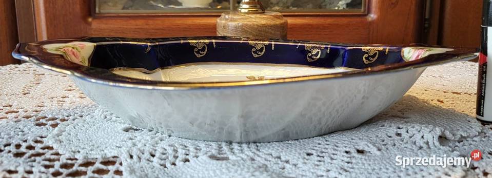 Stara piękna kobaltowa paterka Gdańsk