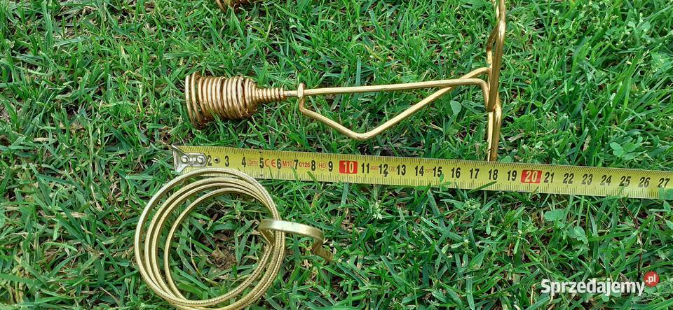 Świeczniki aluminiowe uchwyt retro pamiątka kujawsko-pomorskie Tuszkowo