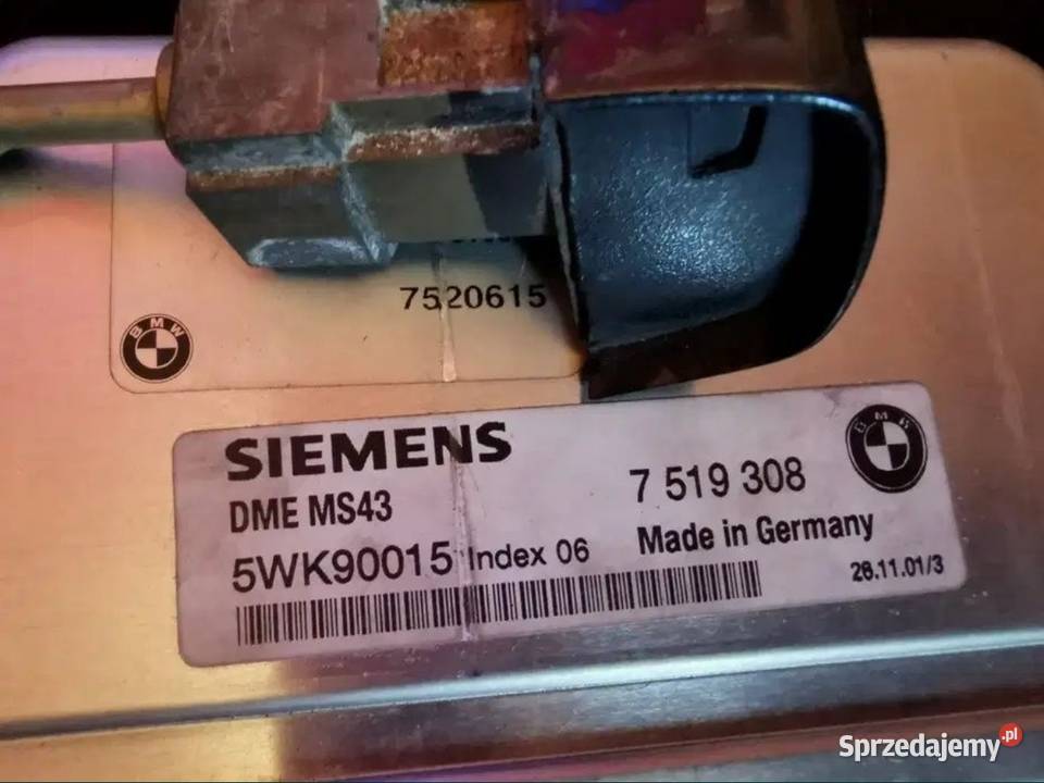 Zestaw startowy stacyjka wkładka BMW E46 m54 osobowe Części samochodowe Żory