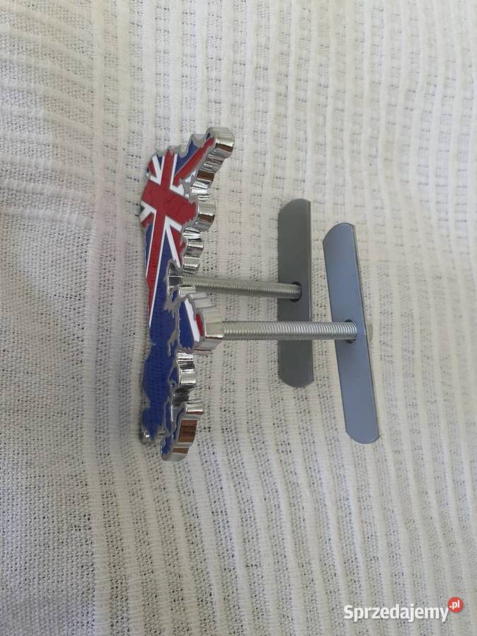 EMBLEMAT UK ENGLAND NA GRILL MASKĘ PRZYKRĘCANY Części Poznań