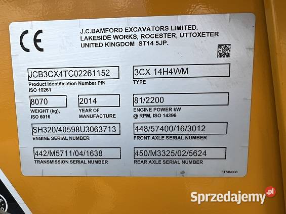 JCB 3CX Contractor Tuliszków