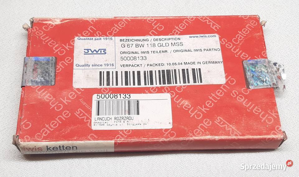 ŁAŃCUCH ROZRZĄDU MERCEDES S123 W123 25 50008133 Silniki i osprzęt Mielęcin