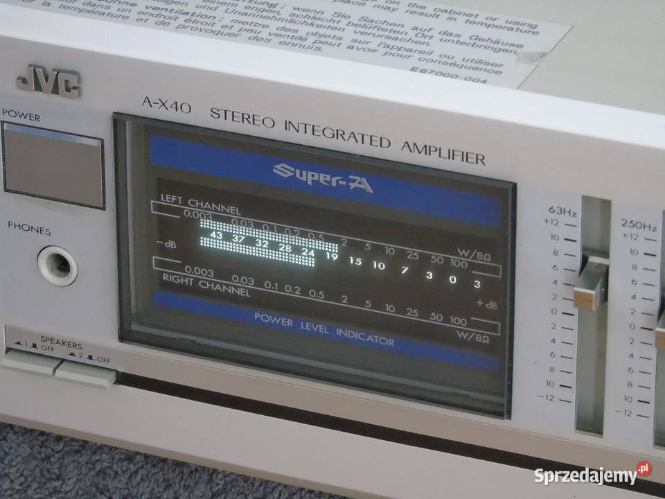 Wzmacniacz JVC AX40 korektor mocny 350 wat Jasło