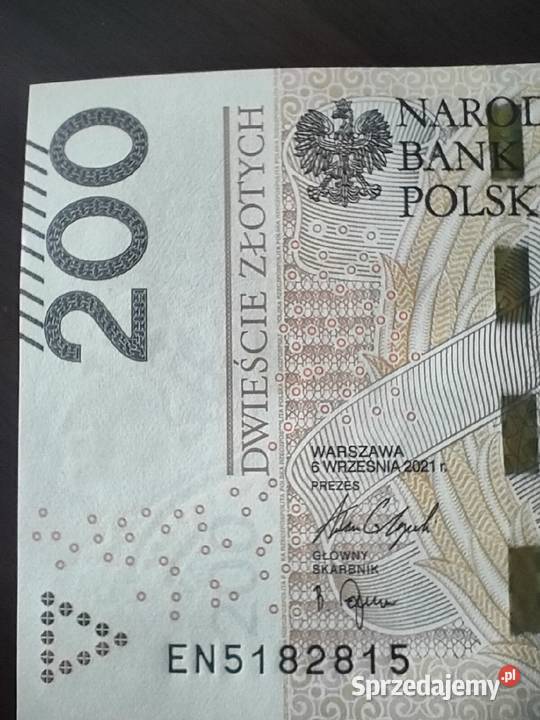 Banknot kolekcjonerski z radar z 2 jednakowymi Kraków sprzedam