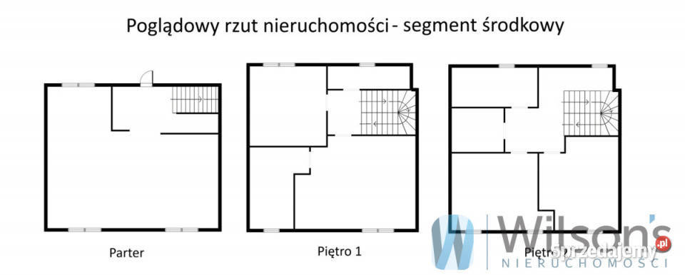 Dom szeregowy Warszawa 120m2 3 piętra i więcej