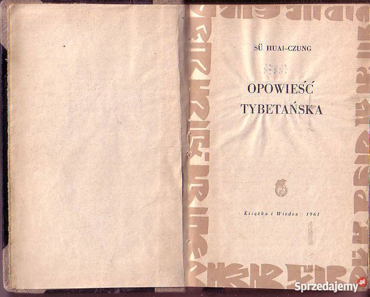 9003 OPOWIEŚĆ TYBETAŃSKA SU HUAICZUNG Czyrna