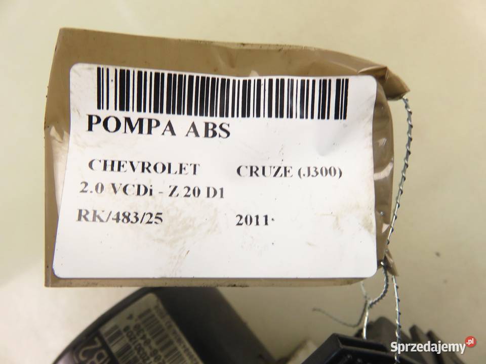 POMPA ABS CHEVROLET CRUZE J300 10096045543