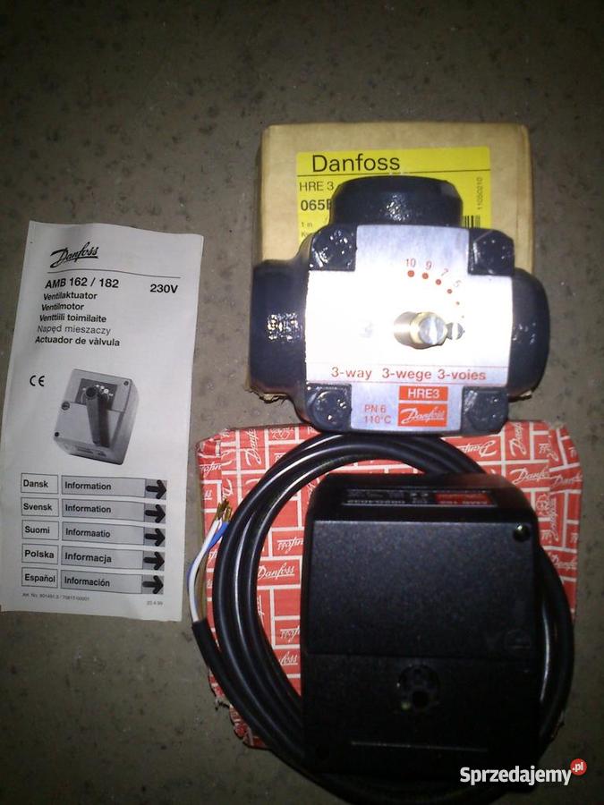 Zawory trój drogowe z siłownikiem