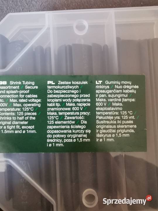 Koszulki termokurczliwe