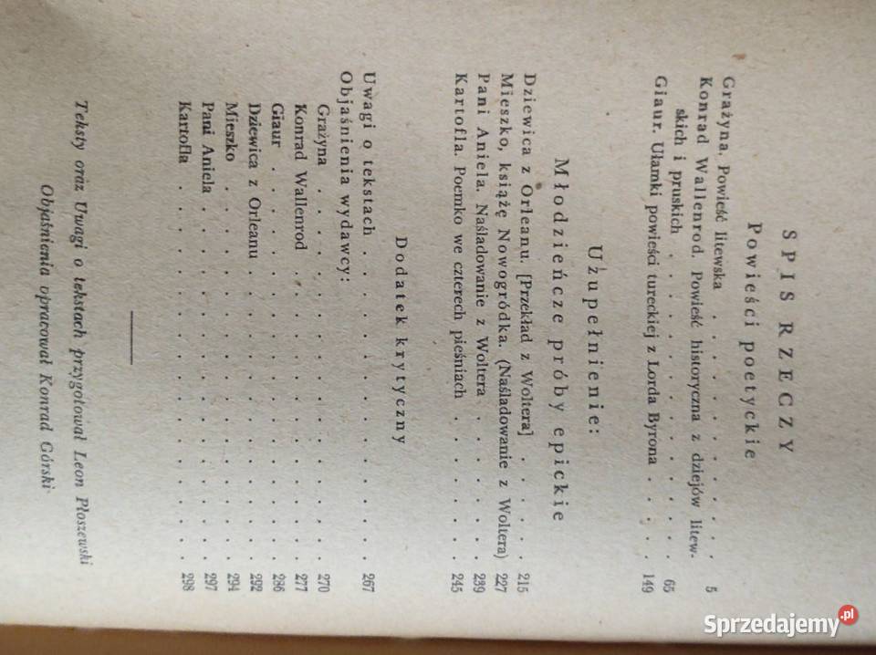 Dzieła poetyckie Utwory dramatyczne Adam Książki naukowe i popularnonaukowe Kielce sprzedam