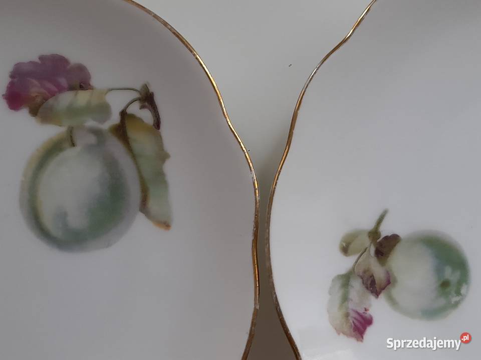 Talerze 2 Fabryka Porcelany Porslinsfabrik Gdańsk